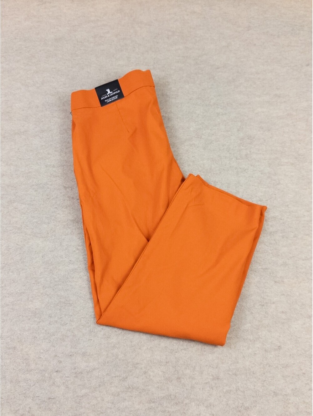 Jules & Leopold Pull On Capri Length Slim Leg Pants in Orange, Size M, N/WT